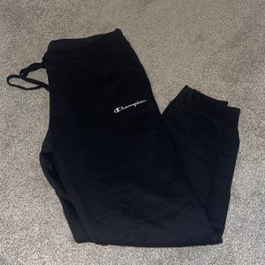 Black Champion Joggers - Size Medium